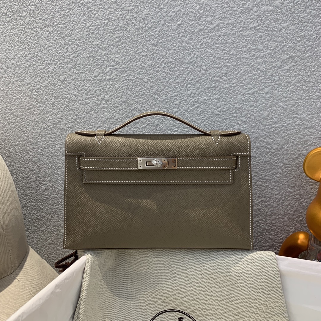 에르메스 미니 켈리백22 에토프 은장 앱송